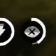 From left: three mostly full cores; slightly drained health and dead-eye cores; the five rings that appear when you’re on a horse.
